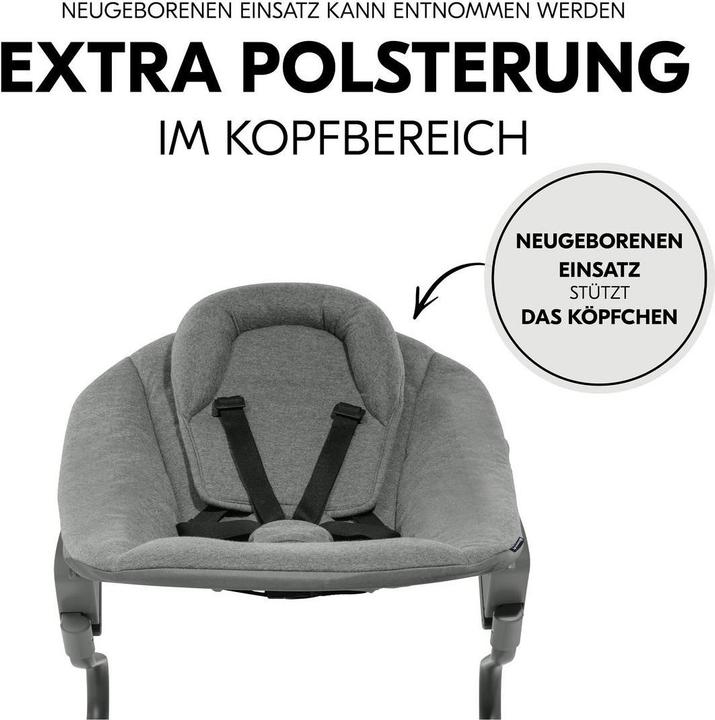 Actual product image Hauck Hochstühle Alpha Plus Cork 4-tlg. Newborn Set - Hochstuhl (Highchair)