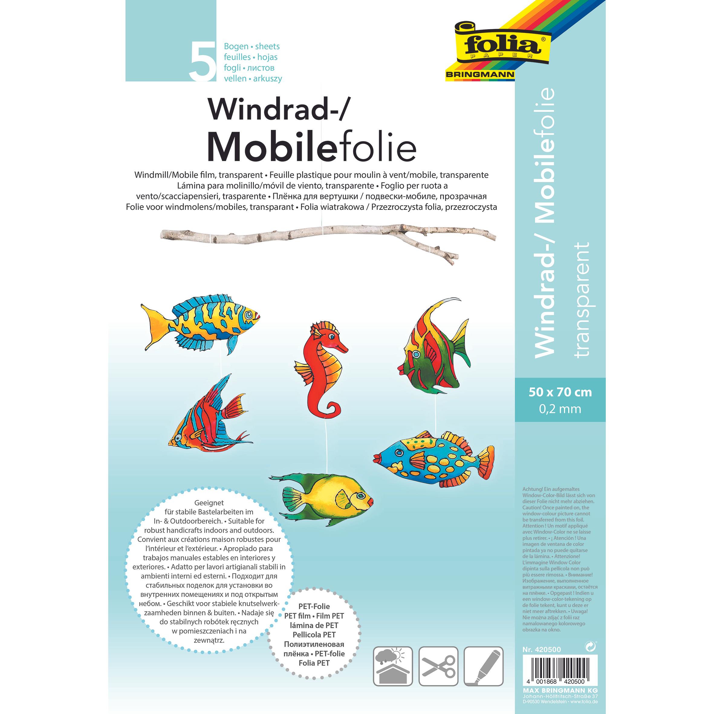 Folia, Bastelpapier, Mobilefolie 0.2mm 50x70cm
