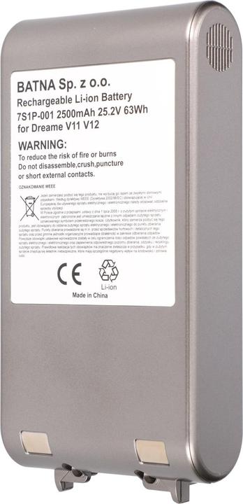 Produktbild Extralink Akku Batterie für Dreame Staubsauger V11 V12 V11SE V12Pro V16 25.2V 2500mAh