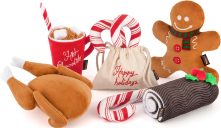 Actual product image P.L.A.Y. Candy Cane (Plush toy dog)