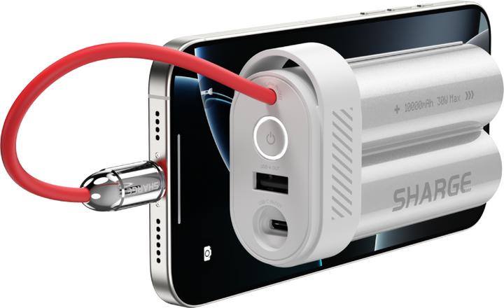 Actual product image Sharge Pouch Mini WHI (10000 mAh, 30 W, 35.57 Wh)