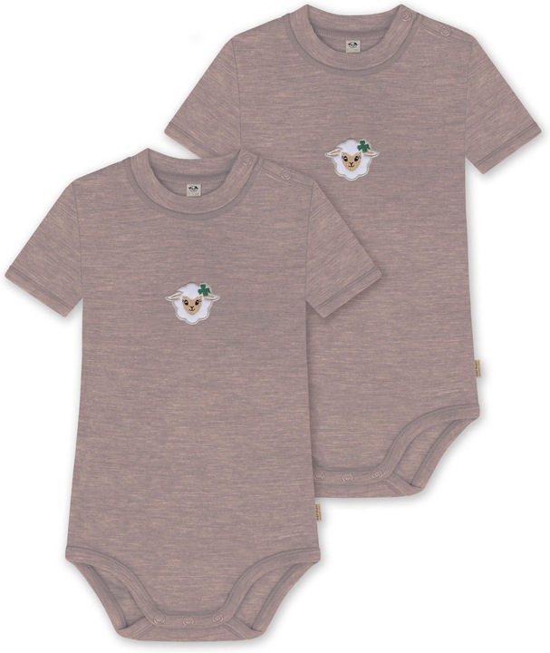 Normani 2er Set Baby Merino Kurzarmbody „Tihoi" - 9313