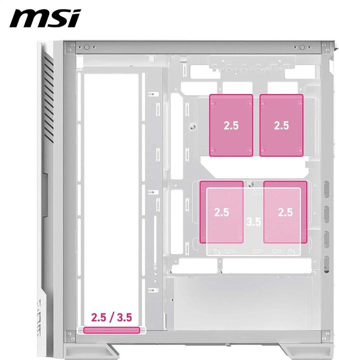 Produktbild MSI GEH Midi MPG VELOX 300R PZ WHITE (ATX, mATX, Mini-ITX)