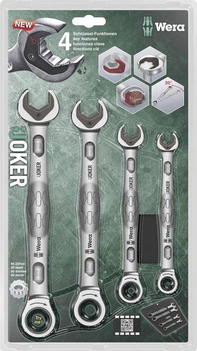 Actual product image Wera 6000 Joker 4 Set 1 (10 mm, 13 mm, 17 mm, 19 mm)