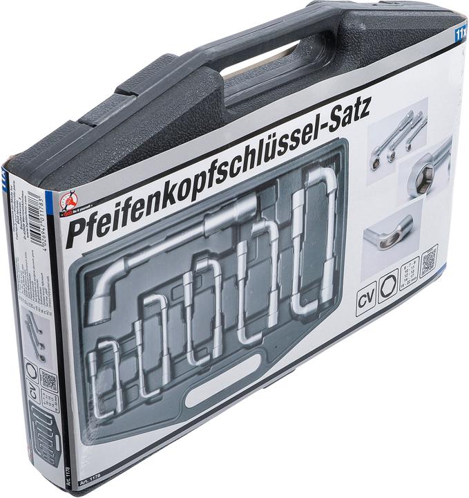 Immagine prodotto BGS Serie di chiavi a pipa 6 - 22 mm 11 pz. (19 mm, 6 mm, 12 mm, 14 mm, 22 mm, 16 mm, 10 mm, 21 mm, 18 mm, 7 mm, 17 mm, 11 mm, 15 mm, 8 mm, 9 mm, 13 mm, 20 mm)