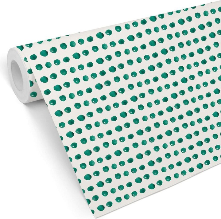 Produktbild Trenddeko Aquarell Punkte 01 - türkis (1008 x 48 cm)