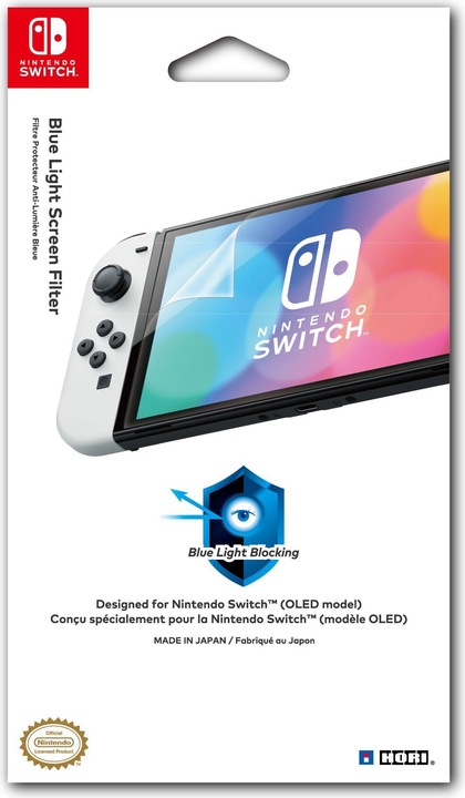 Image du produit HORI Filtre écran OLED à lumière bleue (Switch)
