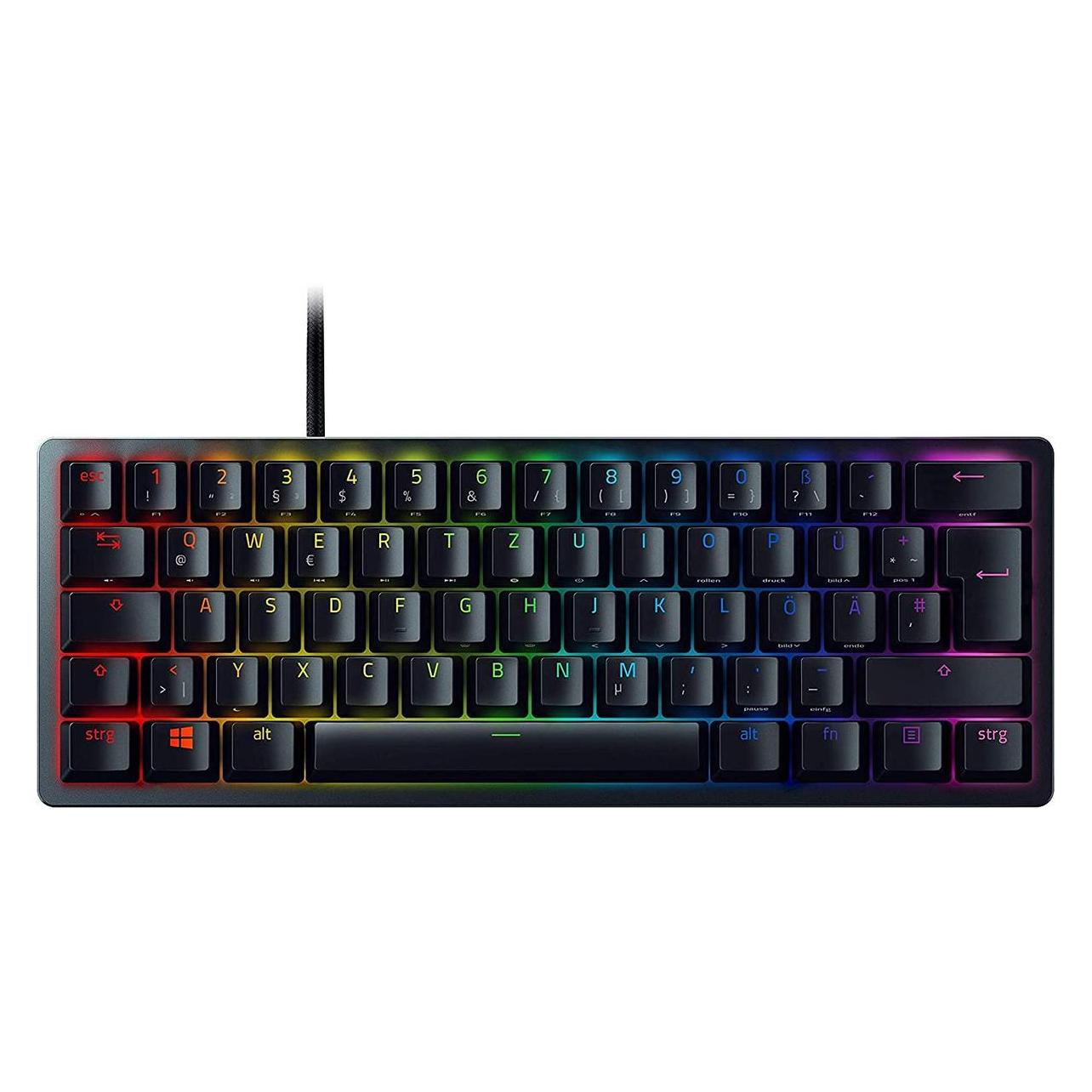 Razer Huntsman Mini (DE, Kabelgebunden), Tastatur, Schwarz