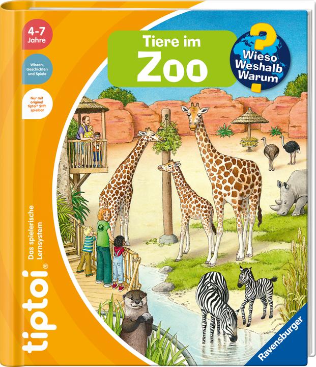 Actual product image Ravensburger tiptoi® Wieso? Weshalb? Warum? - Tiere im Zoo (German)