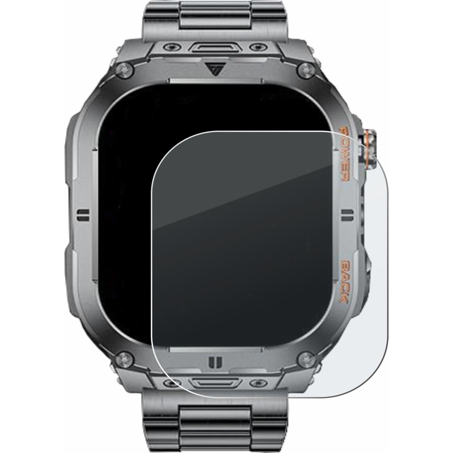 Thumbnail - BROTECT Schutzglas Schutzfolie Displayschutz Display Schutz Glas Folie matt, Smartwatch Schutzfolie, Grau