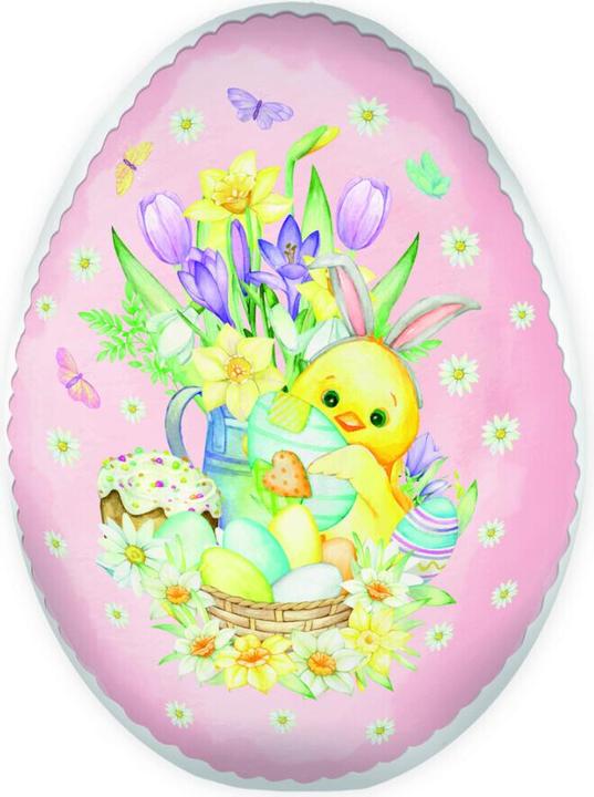 Actual product image Easter egg to fill 18 cm chick filling cardboard egg (1x)