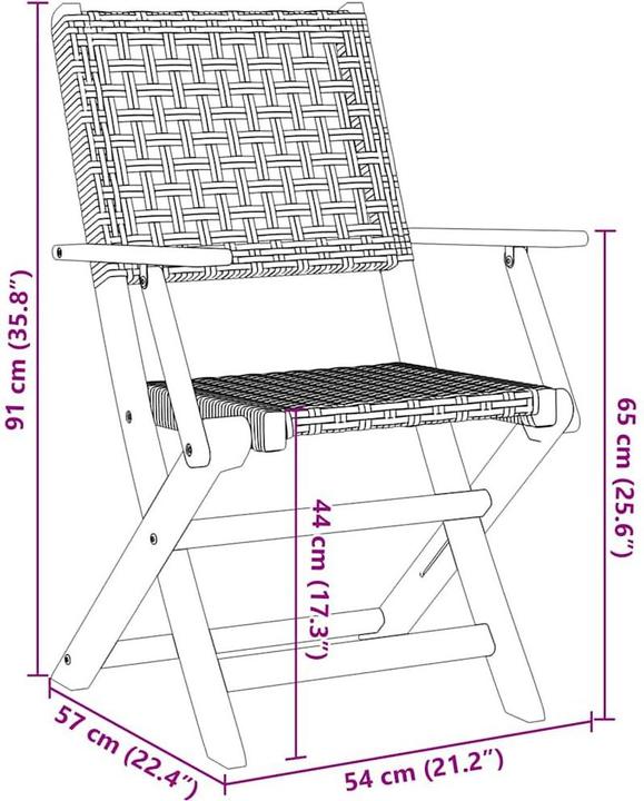 Produktbild vidaXL Gartenstuhl
