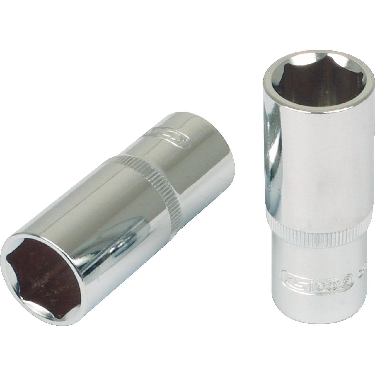 KS Tools, Steckschlüssel + Stecknuss, 3/8" CHROMEplus Sechskant-Stecknuss lang (12 mm)