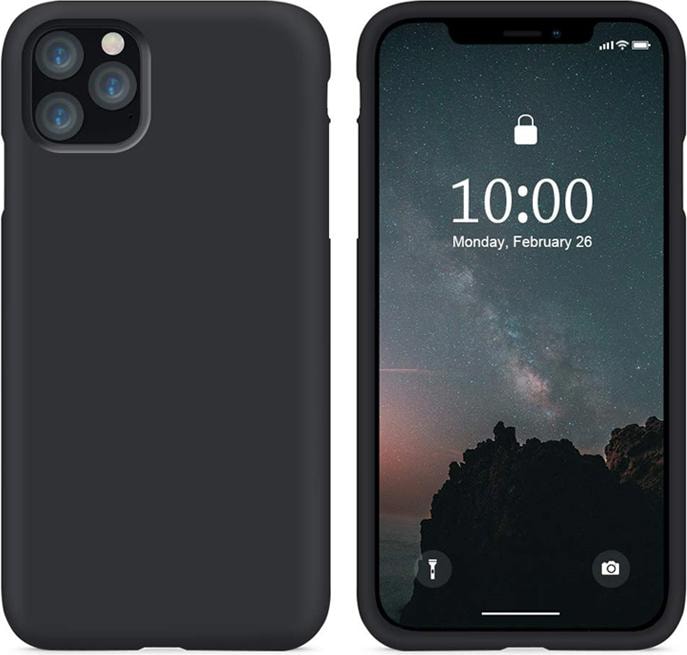Actual product image cyoo Premium Liquid Silicone - Apple12 Pro Max 6.7" - Black - Hard