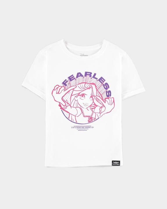 Immagine prodotto Difuzed Disney Fearless Princess (Bambini) - Maglietta a maniche corte di Rapunzel Girls - 122/128 (122, 128)