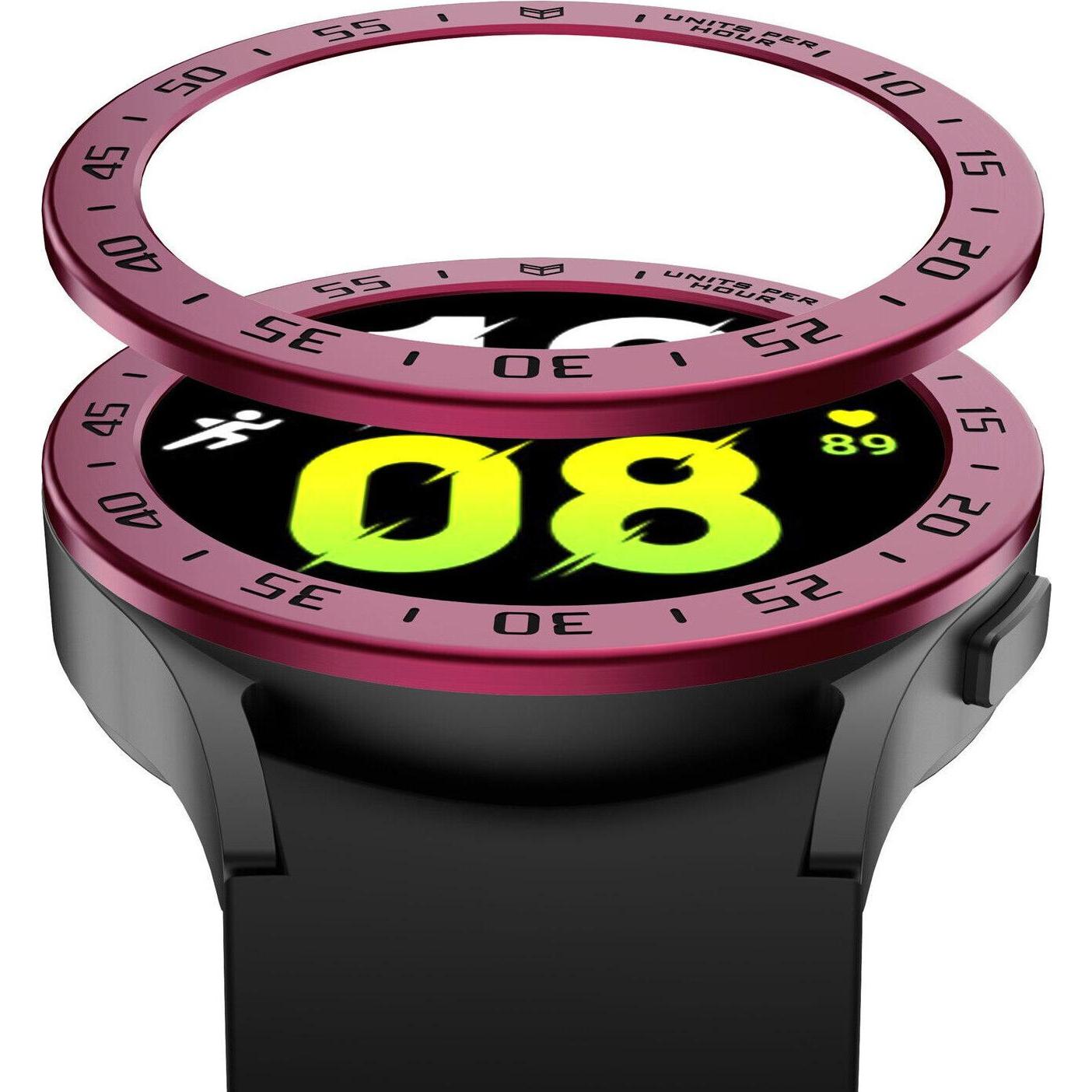 Strap-it Lünettenring, Smartwatch Zubehör, Rot