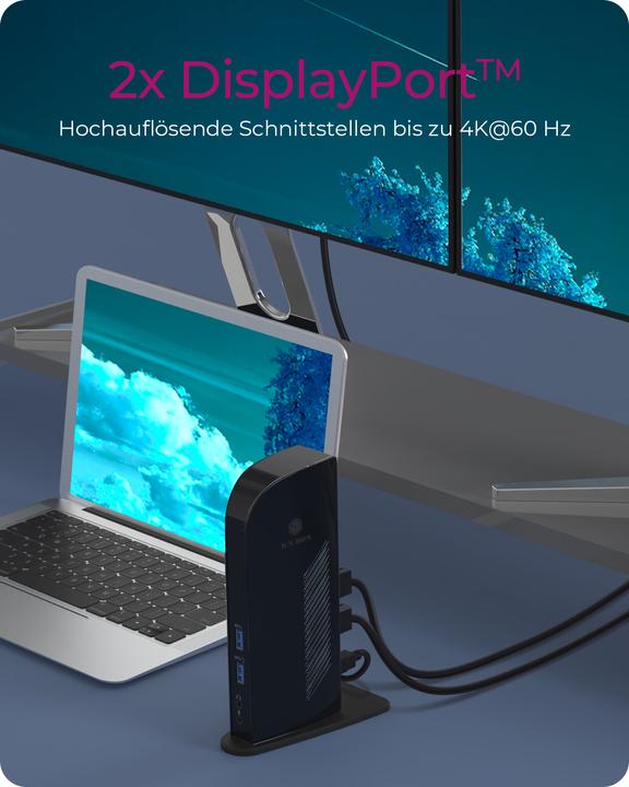 Produktbild Icy Box Ib-Dk2242ac (USB-B, 6 Ports)