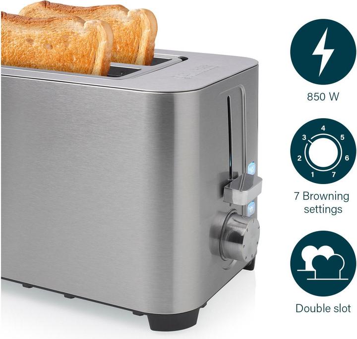 Actual product image Princess 142400 Steel toaster 2 - 7 adjustable levels - 850 W