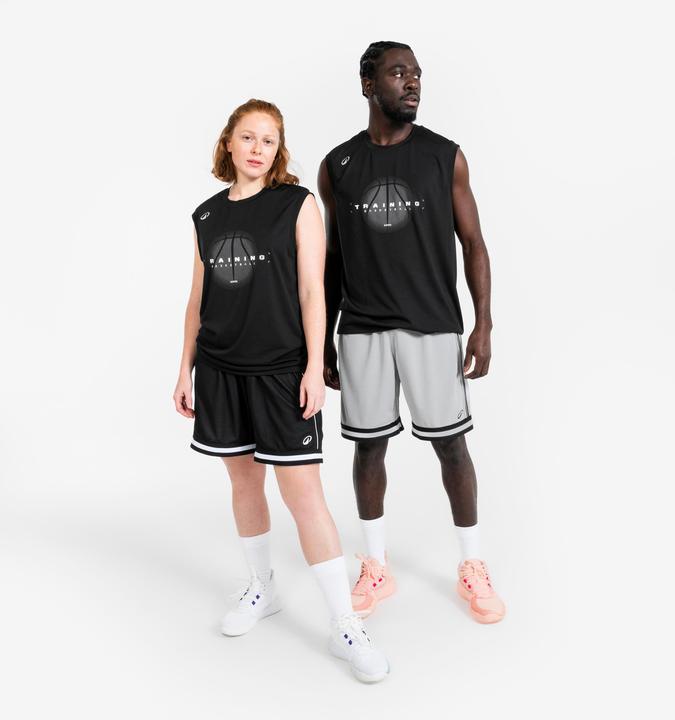 Produktbild Kipsta Damen/Herren Basketball Trikot ärmellos - Fast 500 schwarz (XL)