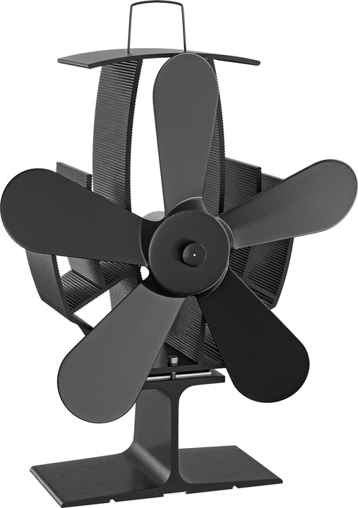 Produktbild Wiltec Kaminofen Ventilator stromlos 60-350°C 5 Blatt Kaminventilator Ofenventilator