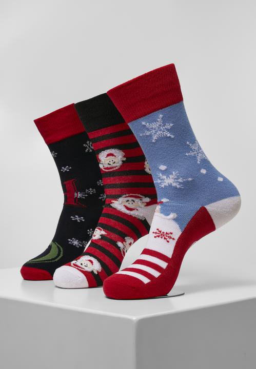 Actual product image Urban Classics Santa Ho Christmas Socks 3-Pack (pack of 3, 35 - 38)