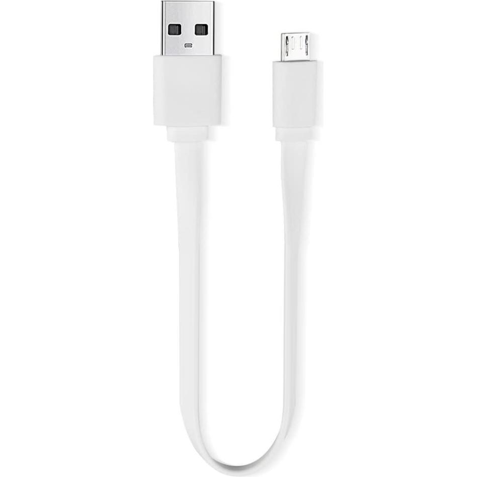 Thumbnail - PowerGuard Extra kurzes Micro USB Flachband Kabel 20cm (USB 4.0), USB Kabel