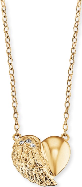 Produktbild Engelsrufer Halskette Herzflügel Gold (925er Silber, 40 - 44 cm)