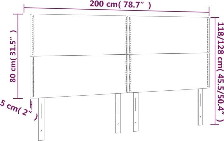 Actual product image vidaXL Eudor (200 x 5 x 128 cm)