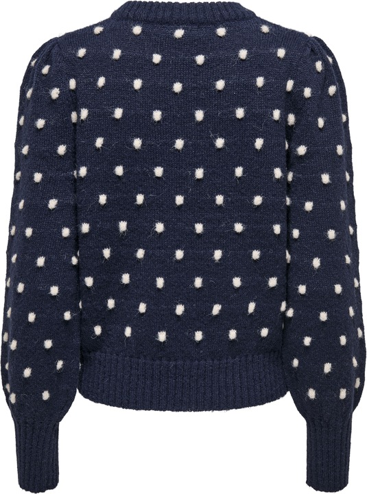 Immagine prodotto JdY Vestibilità regolare Collo alto Polsini lunghi Maniche a sbuffo Pullover Maglione in maglia (L)
