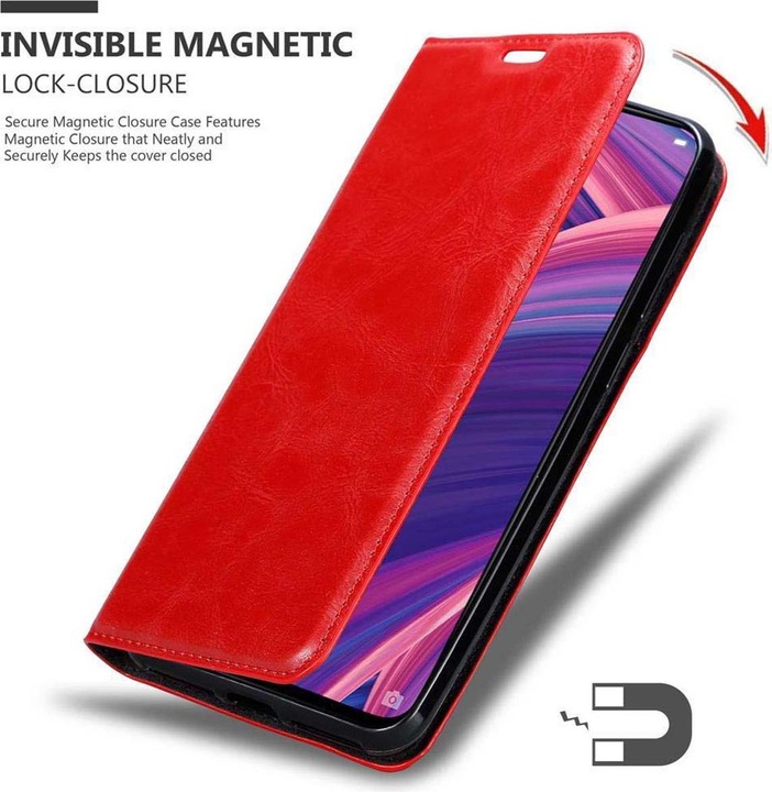 Actual product image Cadorabo Book Invisible Magnet Cover (Oppo R17 Pro)