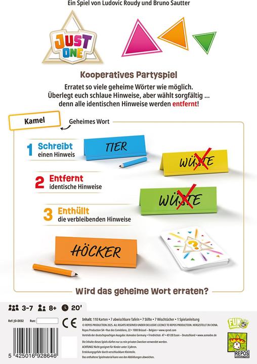 Actual product image Asmodée Just One Refresh (German, 3 - 7 Players)