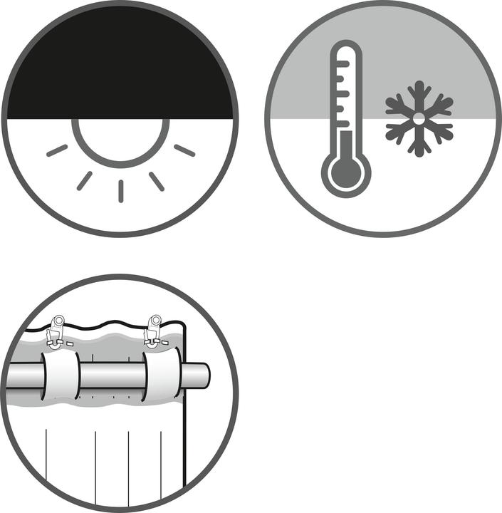 Productafbeelding Sehlbach Fertiggardine mit verdeckten Schlaufen Dimout Uni (245 x 135 cm)