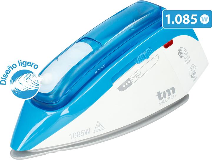 Image du produit TM Electron Dampfbügeleisen Blau 1085 W (Unterwegs) (1085 W)