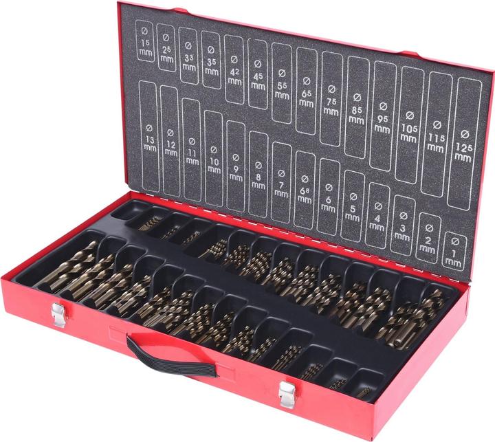 Actual product image KS Tools HSS-G CO 5 Twist Drill Set (1-13mm)
