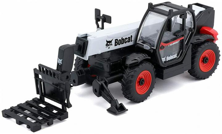 Actual product image Bburago 1:48 Bobcat T40.180SLP telescopic handler with pallet forks, 18-32087