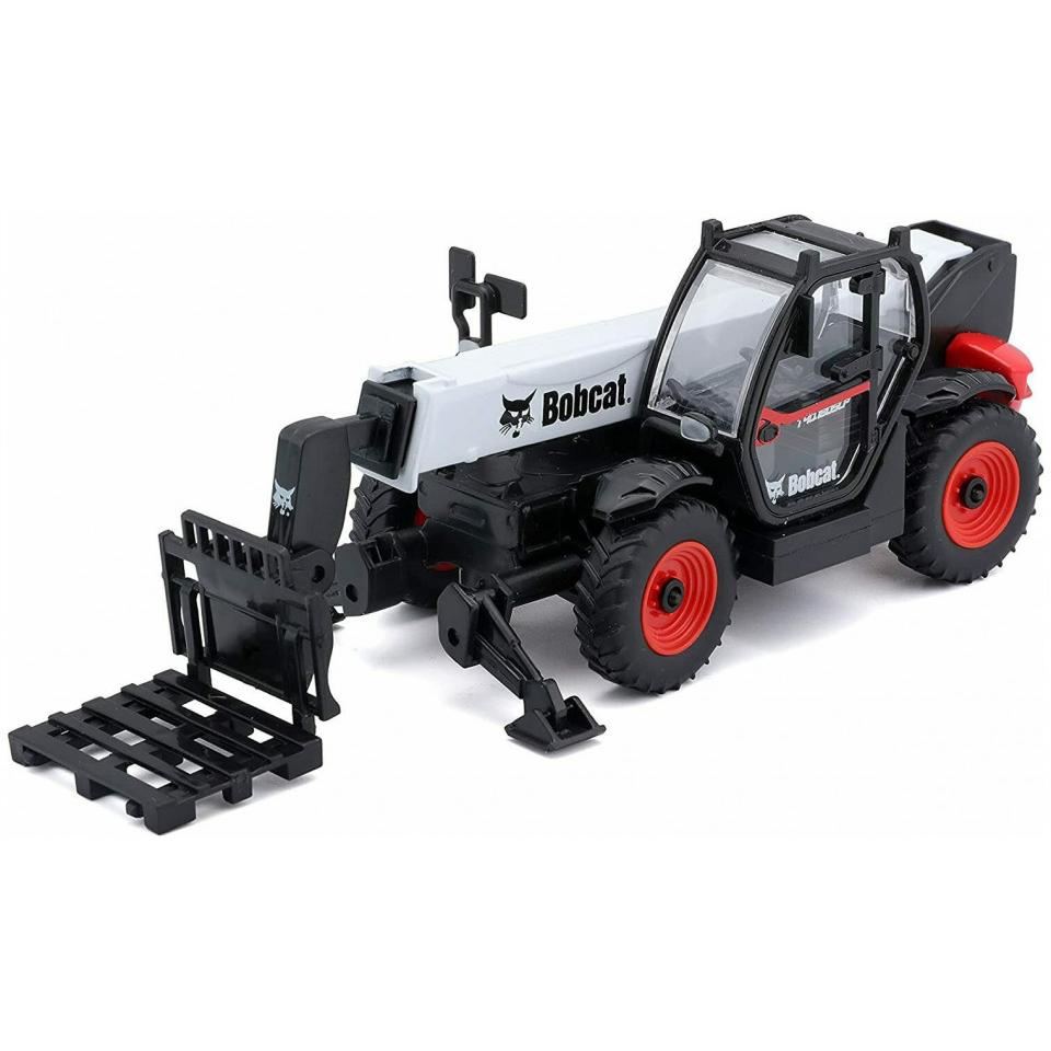 Bburago 1:48 Sollevatore telescopico Bobcat T40.180SLP con forche per pallet, 18-32087