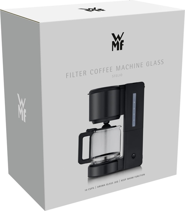 Produktbild WMF STELIO Kaffeemaschine Glas, deep black