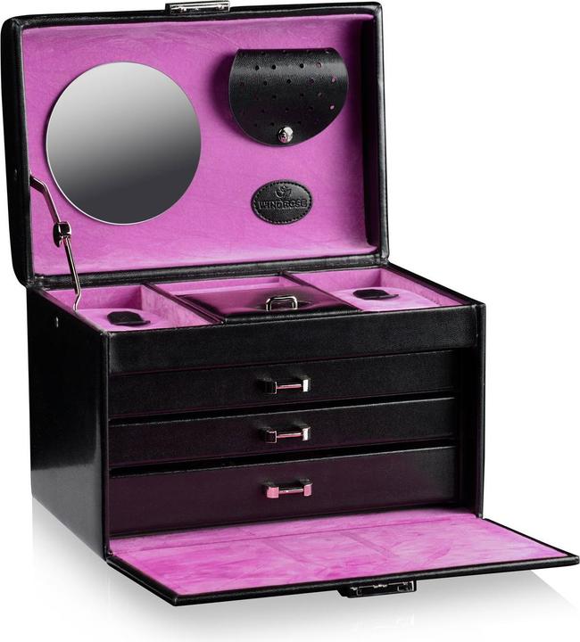 Produktbild Windrose Schmuckkästchen Merino 9 - Schwarz