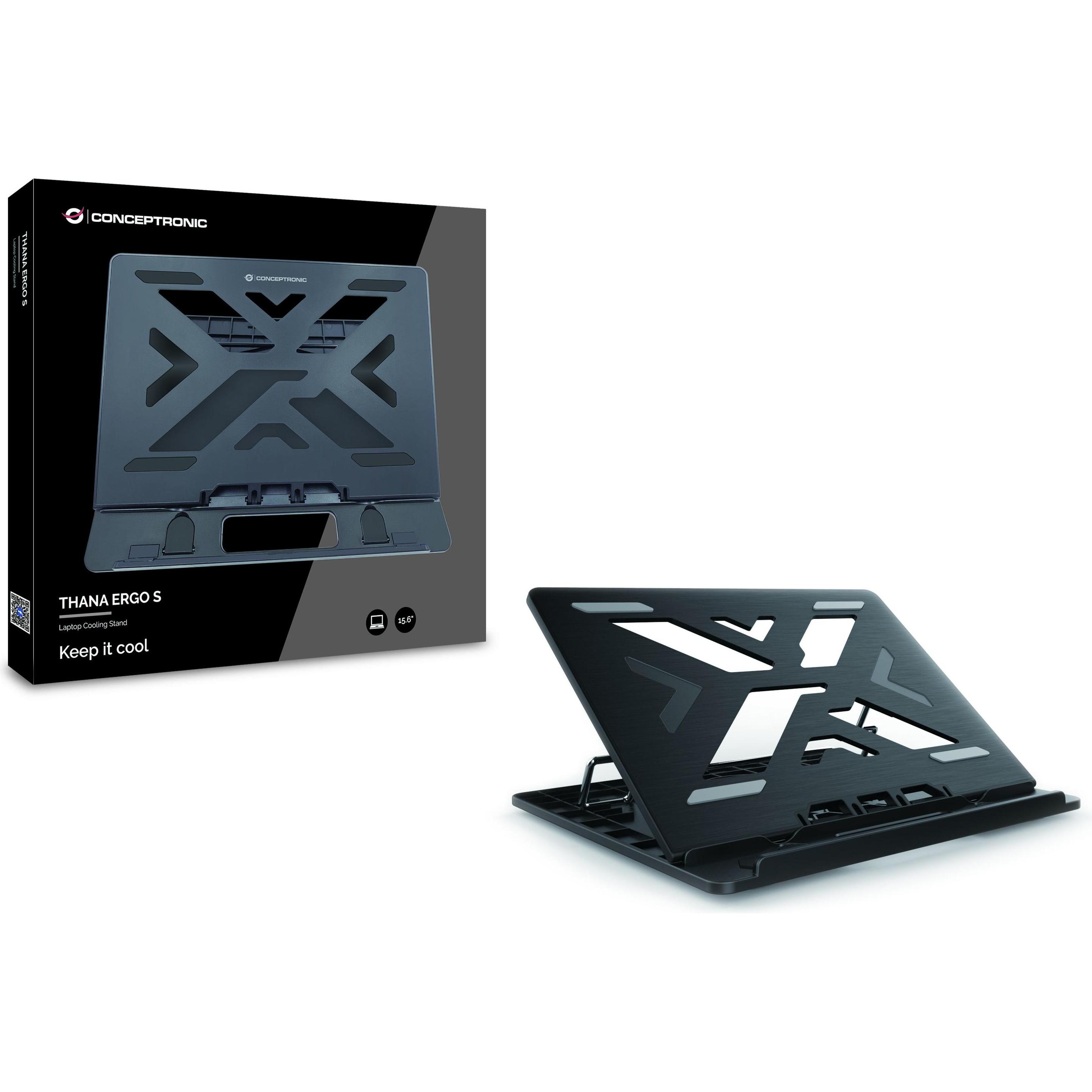 Thumbnail - Conceptronic Thana Ergo S, Notebook Ständer, Schwarz