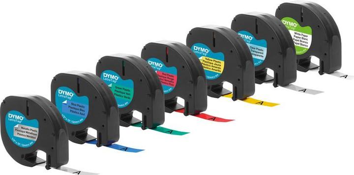 Produktbild Dymo Papierband schwarz auf weiss (1.20 cm, Weiss)