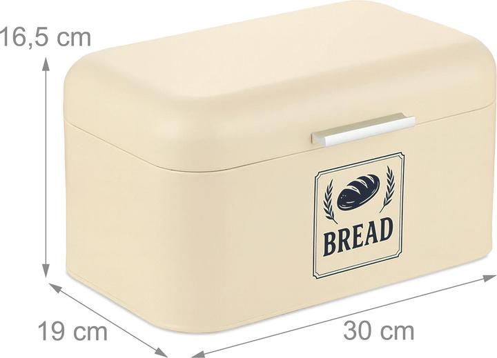 Actual product image Relaxdays Retro Brotkasten mit Deckel & Griff