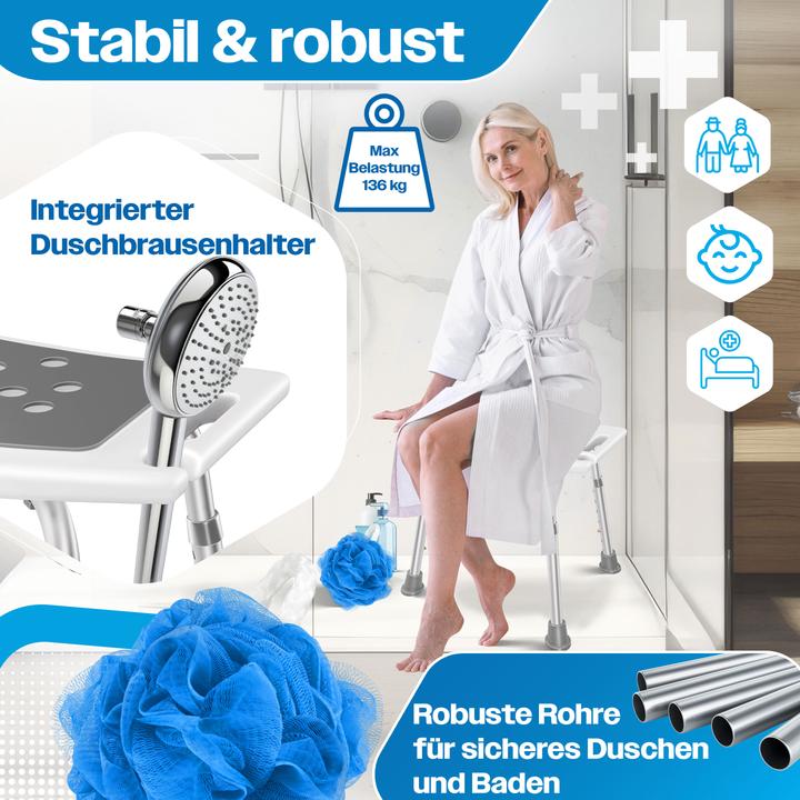 Actual product image Kesser Duschhocker mit Haltegriff (136 kg)