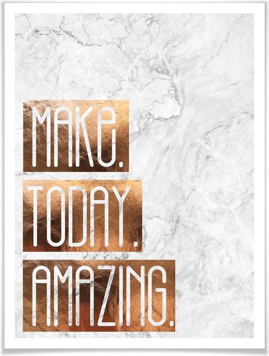 Image du produit Trenddeko Aspect cuivre - Make Today Amazing (40 x 50 cm)