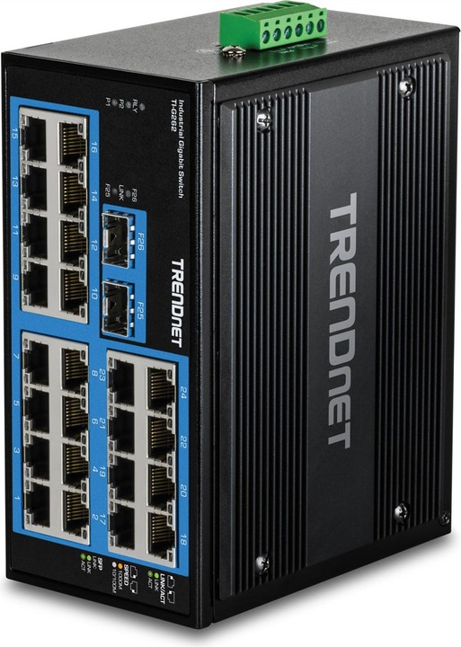 Image du produit Trendnet Commutateur Industriel Gigabit Din-Rail 26 Ports Durci (26 Ports)