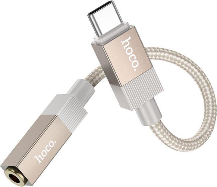 Produktbild Hoco Cable Adapter AUX USB C (male) to Jack 3,5 mm (female) UPA32C gold (USB-A)