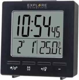 Produktbild Explore Scientific RDC1005BLK Wecker Digitaler Wecker Schwarz