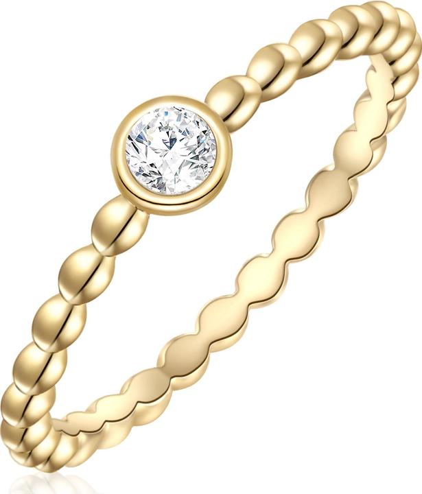 Immagine prodotto Glanzstücke München Donna Argento Sterling Cubic Zirconia Oro Giallo - 28487 (54, 925 Argento)