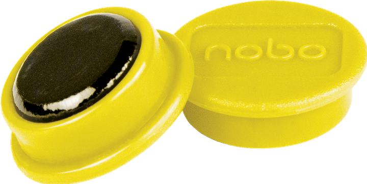 Produktbild Nobo Magnet rund 13mm 1915288 gelb 10 Stück (10x)