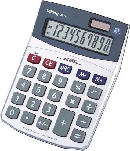 Office Depot Desktop calculator ativa AT-711 10-digit (Solar cells, Batteries)