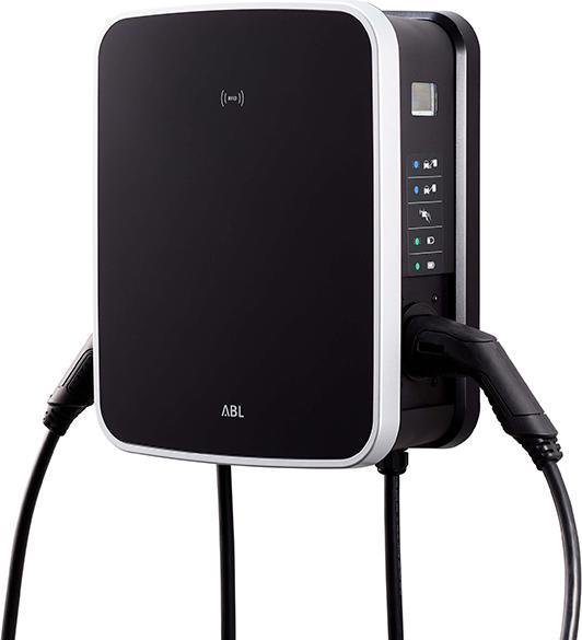 Produktbild ABL Wallbox eMH3 Twin 3W2226, Slave, 7,50 Kabel (Typ 2, 22 kW)